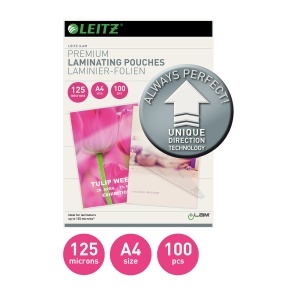 Folie Leitz UDT pentru laminare la cald, A4, 125 microni - Img 2