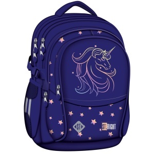 Ghiozdan Majewski ST Right, BP01, Unicorn Glow, 4 compartimente, 17 inch, 43 x 32 x 21 cm