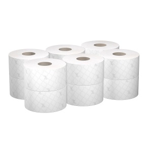 Hartie igienica Kimberly-Clark Scott Control cu derulare centrala, 2 straturi, alba, 204 m, 12 role/bax - Img 4