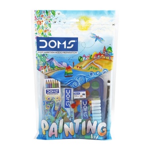Kit pictura DOMS, set complet de desen si colorat, 12 nuante