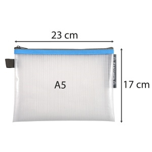 Mapa protectie, inchidere fermoar, A5, transparent - Img 4