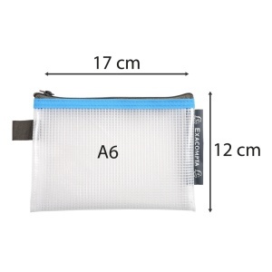 Mapa protectie, inchidere fermoar, A6, PP, transparent - Img 4