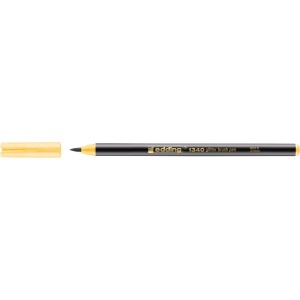 Marker Edding 1340 Glitter, varf tip pensula, 1-6 mm, galben ocker