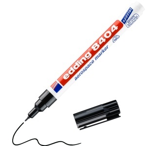 Marker Edding 8404 Aersopace, permanent, corp plastic, varf rotund, 0.75 mm, negru - Img 3