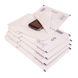 Plic cu protectie, 150 x 210 mm (interior), alb, banda silicon, 90 g/mp, 100 bucati/cutie - Img 3