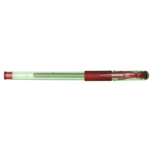 Roller cu gel, Donau, 0.5 mm, plastic, rosu