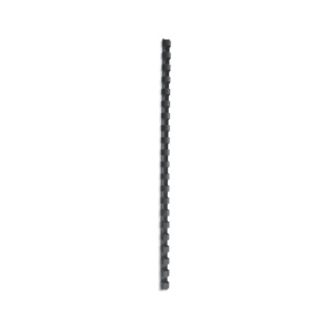 Spira legare documente GBC, plastic, A4, 21 inele, 12 mm, 95 coli, 100 bucati/set, negru
