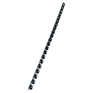 Spira legare documente GBC, plastic, A4, 21 inele, 38 mm, 330 coli, 100 bucati/set, negru