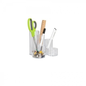 Suport instrumente de scris Maul, 6 compartimente, transparent - Img 3