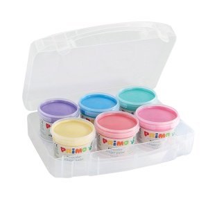 Tempera perlata Morocolor Primo, pentru pictat cu degetele, 6 culori, 100 ml/culoare - Img 2