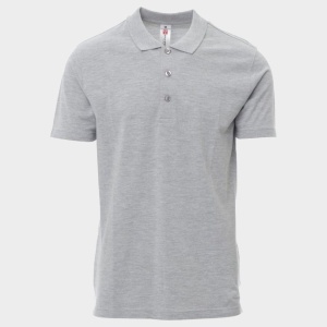 Tricou polo maneca scurta PAYPER, ROME MELANGE, gri, marimea XL