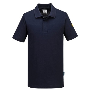Tricou polo Portwest AS21, antistatic ESD, bleumarin, marimea M