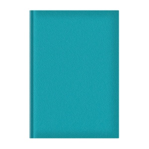 Agenda nedatata A5 Adria, hartie ivory, coperta turcoaz