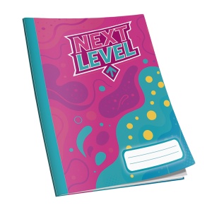 Caiet Next Level capsat A5, 48 de file, 60g/mp, dictando, diverse modele de coperti - Img 3