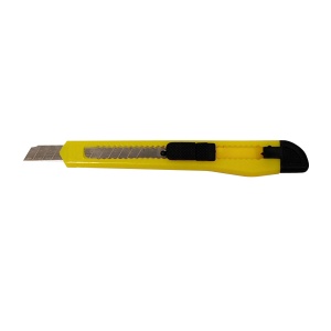 Cutter mic, 9 mm, sina plastic, cu sistem de blocare