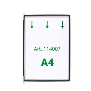 Display Tarifold, A4, 10 bucati/set, negru - Img 6