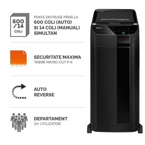 Distrugator Fellowes, AutoMax 600M 600 coli - Img 2