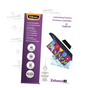 Folie pentru laminare Fellowes, 80 microni, A4, 100 coli/top - Img 4