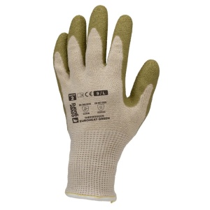 Manusi antitermice Coverguard EUROHEAT GREEN, latex, marime 9, verde