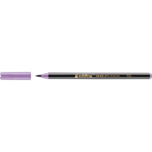 Marker Edding 1340 Glitter, varf tip pensula, 1-6 mm, mov
