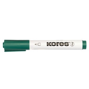 Marker pentru tabla Kores, varf rotund 3mm, verde