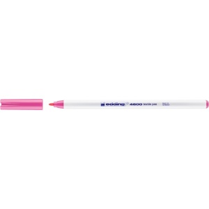 Marker pentru textile Edding 4600, varf rotund 1 mm, cerneala pe baza de apa, diverse culori, 10 buc/um