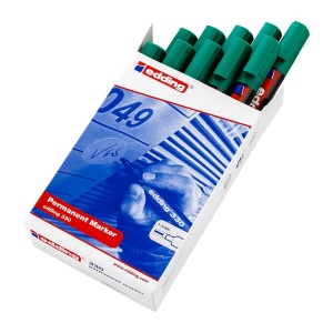 Marker permanent Edding 330, varf retezat 1-5 mm, verde - Img 4