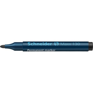 Marker permanent Schneider 130, varf rotund, 1-3 mm, negru
