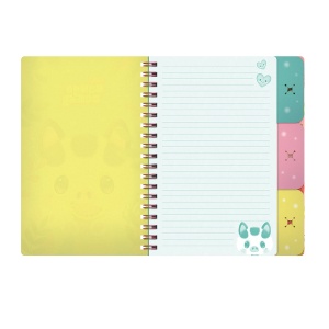 Notes cu separatoare si spira Bangoberry Piggy Porcusorul, 200 pagini - Img 4