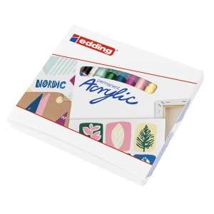 Set creativ Edding, markere acrilice, 8 bucati/set - Img 6
