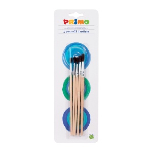 Set pensule Morocolor Primo, rotunde, 5 bucati/set