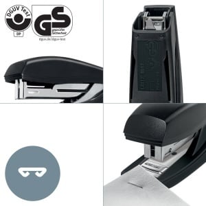 Capsator plastic Leitz Recycle MINI NeXXt Series, 10 coli, 100 capse P2 incluse, partial reciclat, negru - Img 4