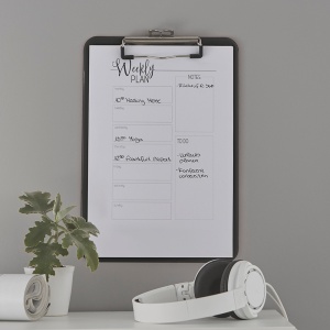 Clipboard Leitz WOW, simplu, PS, A4, 100 coli, negru - Img 4