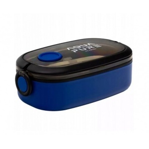 Cutie pentru pranz Astra Aqua Pure, 900 ml, 21 x 12 x 7 cm, albastru/negru