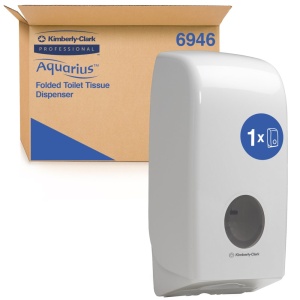 Dispenser Kimberly-Clark Aquarius pentru hartie igienica pliata - Img 2