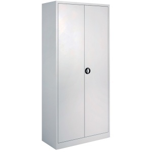 Dulap metalic Ceha, gri, 92x42x195 cm, 2 usi batante si 4 polite
