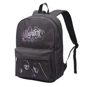 Ghiozdan Demon Hunter BP-33, 16 inch, negru, 2 compartimente