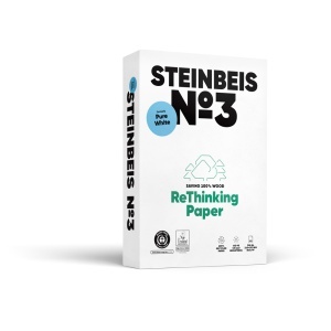 Hartie copiator reciclata, Steinbeis NO 3 Pure White, A4, 80 g/mp, 500 coli/top - Img 2