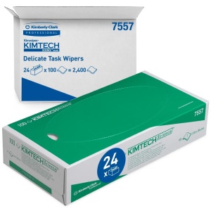 Lavete Kimtech Science 7557, 2 straturi, 20 x 20 cm, 24 cutii x 100 buc