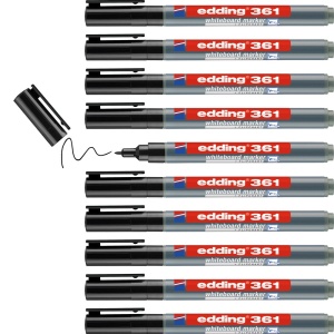 Marker Edding 361 pentru tabla, corp plastic, varf 1 mm, negru - Img 4