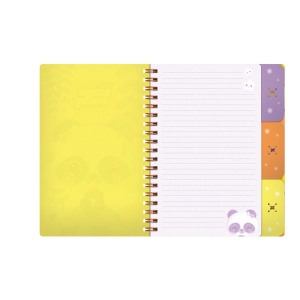 Notes cu separatoare si spira Bangoberry Pally Panda, 200 pagini - Img 2