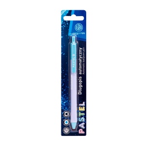 Pix cu mecanism Astra Pastel, varf 0.6 mm, diverse culori pastel, blister