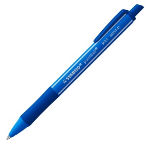 Pix cu mecanism Stabilo Pointball Colorful, 0.5 mm, albastru