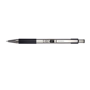 Pix cu mecanism Zebra, F301, 0.7 mm, corp negru, scriere albastra