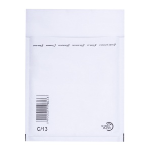 Plic cu protectie, 150 x 210 mm (interior), alb, banda silicon, 90 g/mp, 100 bucati/cutie