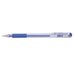 Roller cu gel, Pentel, Hybrid GelGrip, 0.6 mm, plastic, albastru