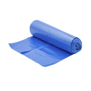 Saci menaj LDPE, albastri, 110x125 cm, 240L, 10 bucati/rola