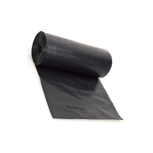 Saci menaj LDPE negri, 60x70 cm, 60 litri, 20 microni, 20 bucati/rola