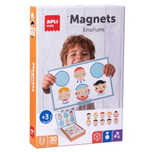 Set magneti Apli, 28x18 cm, cu emotii diferite, 30 bucati