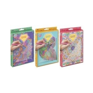 Set pictura cu diamante pentru caiet Creative Craft, model Caiet, culori asortate roz/albastru/mov, 8+ ani